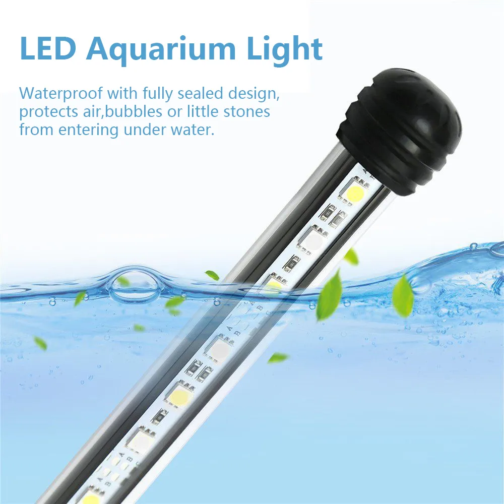 rium Light Fish Tank Submersible Lamp Waterproof Underwater Plants LED s ing 18112cm EU Plug Y200917