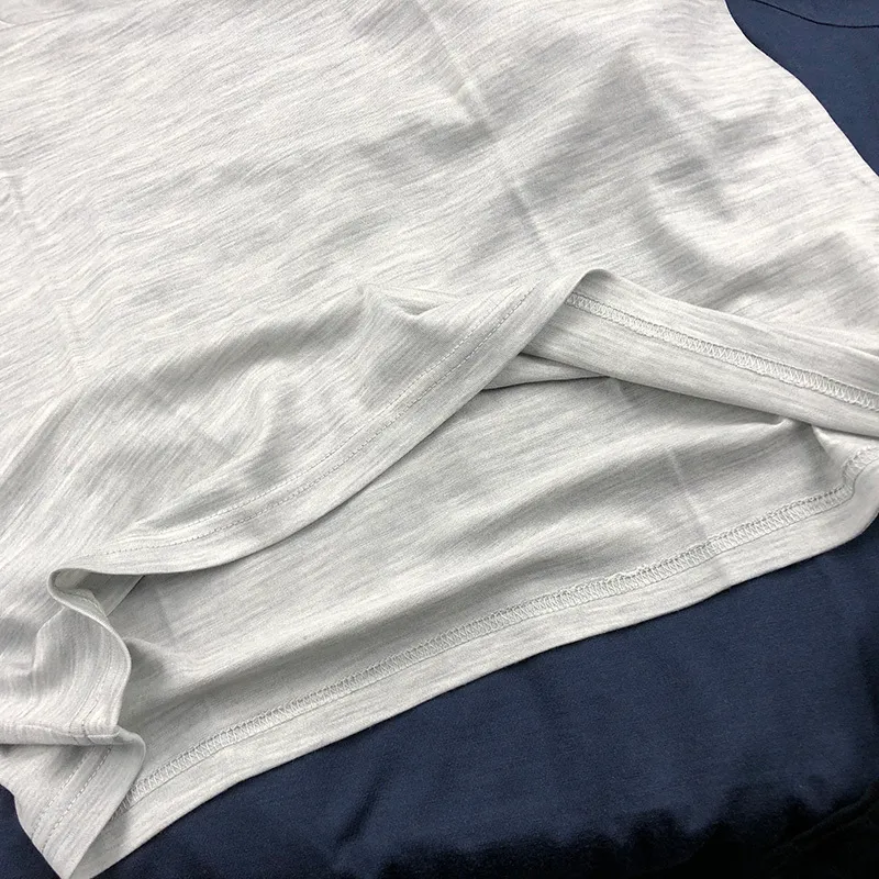 100％スーパーファインメリノウールTシャツメンズベースレイヤーシャツ吸い込み通気性迅速乾燥臭い多数の色LJ200827