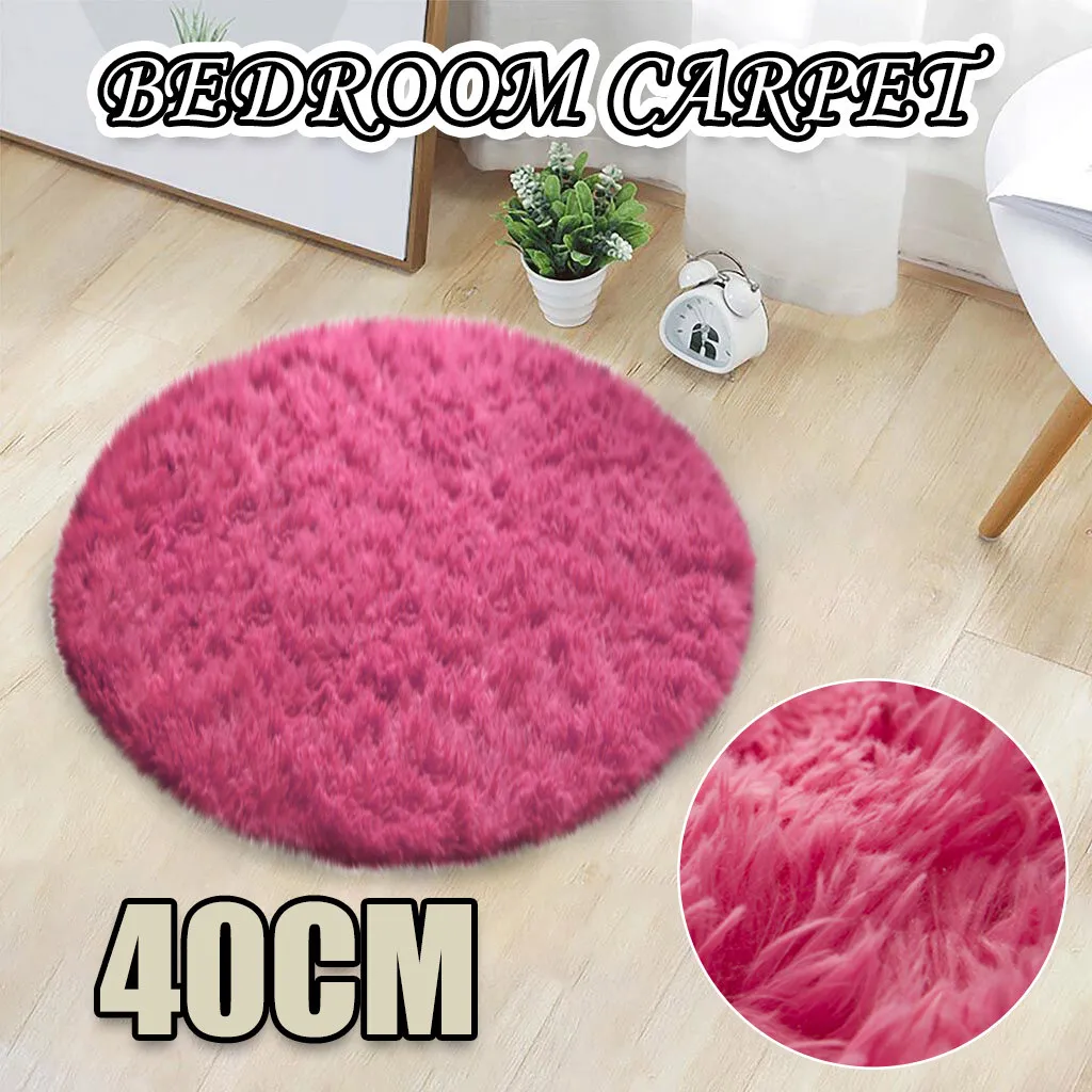 Home Decor Soft Bath Slaapkamer Niet -slip vloer Douche Tapijt yoga pluche ronde mat slaapkamer pluche tapijt niet -slip MAT6358286