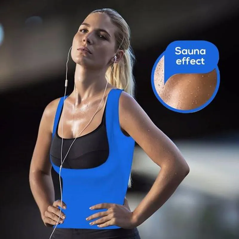 2020 Nieuwe Mode Vrouwen Sexy Crop Tops Solid Sauna Camis Body Shaper Fitness Tank Tops Mouwloze Crop Top Fat Burning Sweat Vest T200628