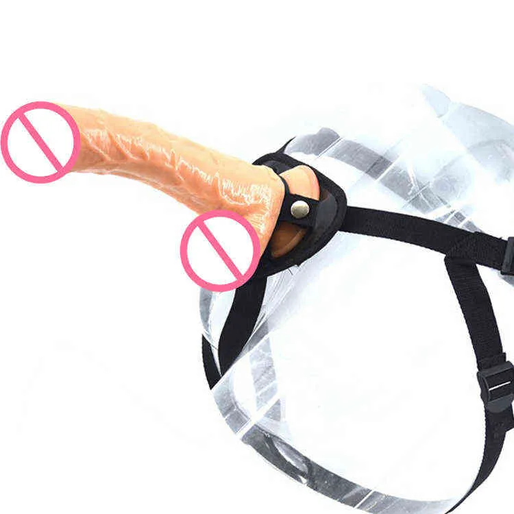 NXY Dildos American Foreskin Wzierze Symulowane Penis Kobiet Masturbacja Urządzenie Pull Funny Zabawki Dorosłych Produkty Spodnie 0221