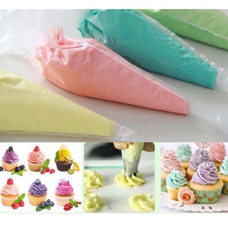 Cake Decorating Tools Kit Icing Tips Pastry Bags Couplers Cream Nozzle Baking Tools Set for Cupcakes Cookies