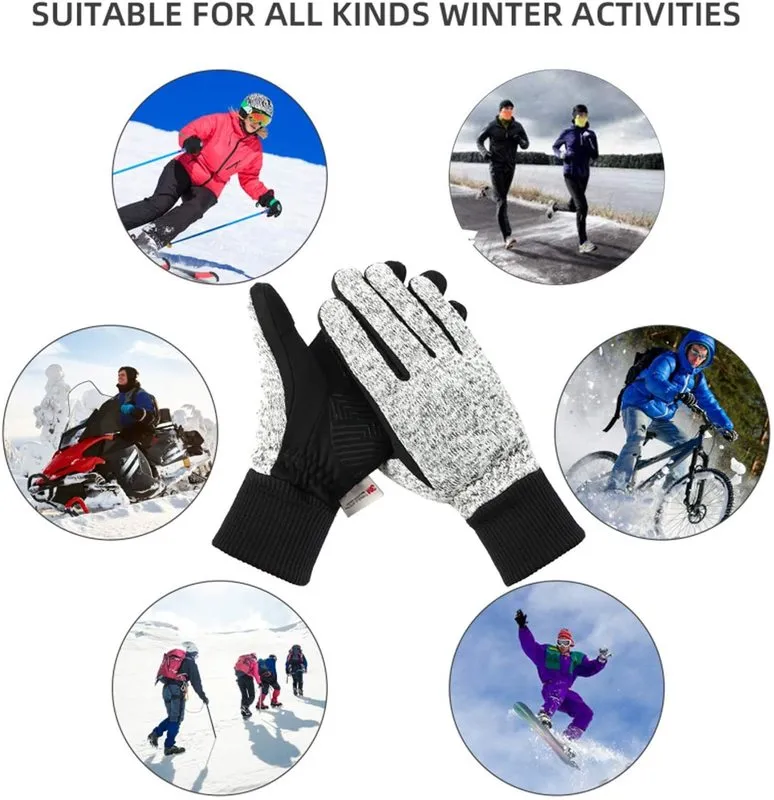 Winter Gloves 20 Thinsulate Thermal Cold Weather Warm Running Touchscreen Bike for Men Women 220722