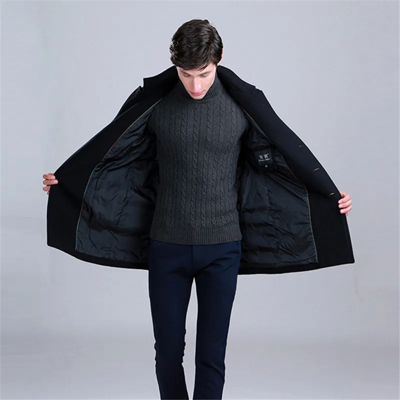 Plus size 2020 Winter Men Coat Smart casual sobretudo casica