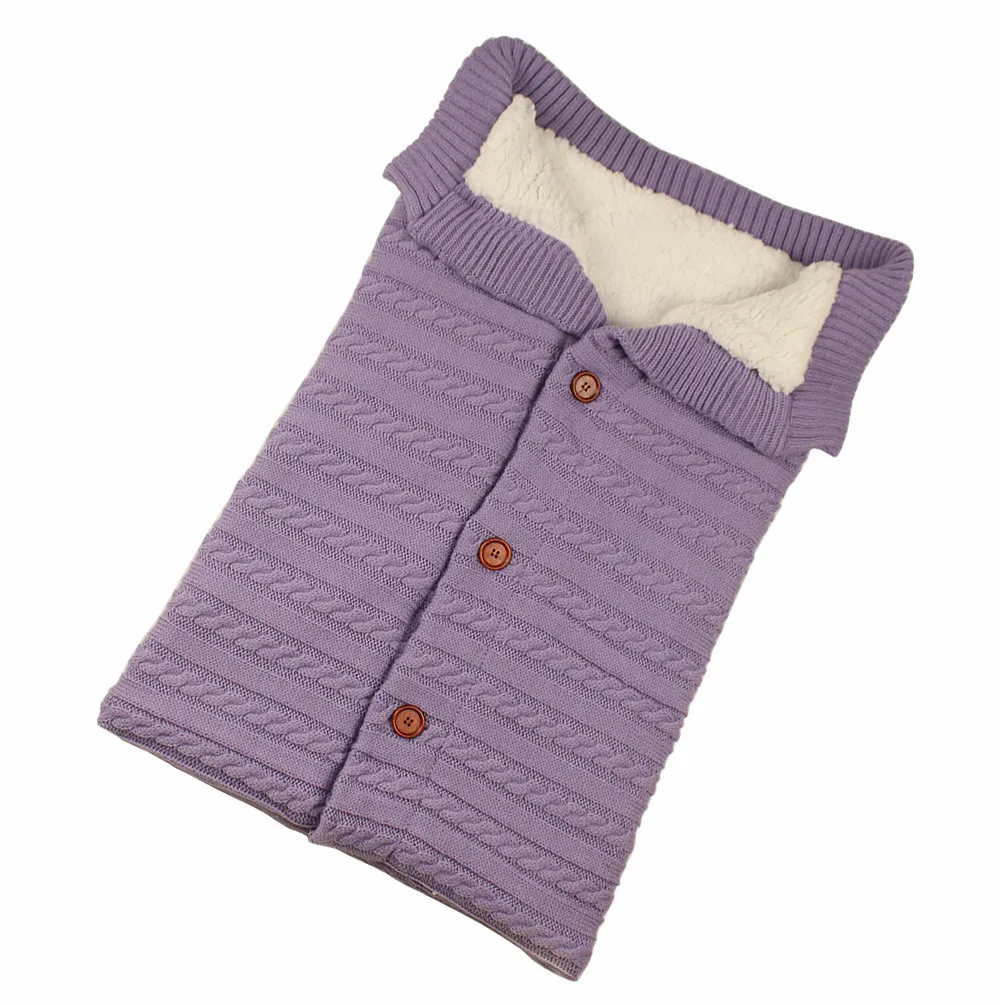 Koce dziecięce Dzianiny Noworodek Koperta Śpiwór Toddler Zagęścić Bawełna Muzylin Swaddle Infant Winter Workler Wraper Wrap LJ201014