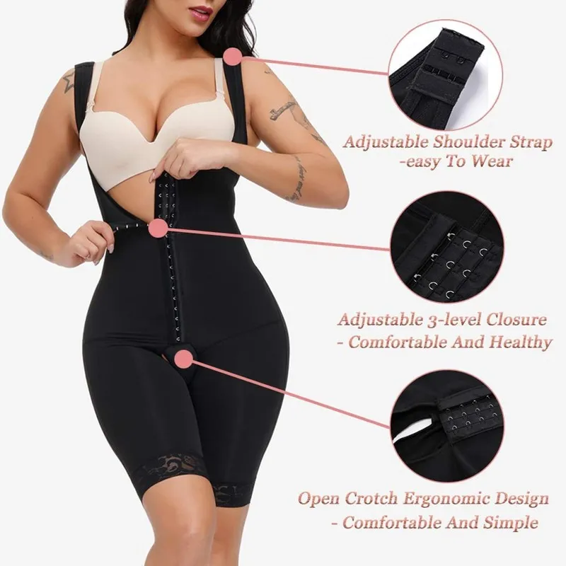 Modelador pós-parto abdominal cinta colombiana adelgaçante espartilho modelador de cintura para modelador de corpo feminino modelador de corpo inteiro 2202706