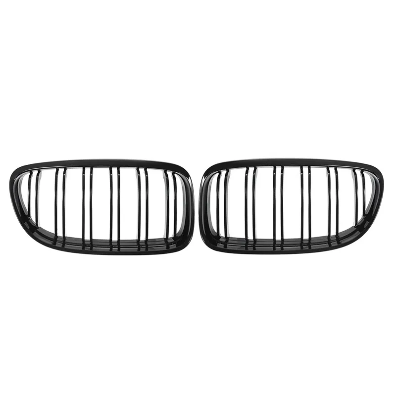 NUOVO SCHEDA GRILLE GRILLE GRILL Front Kidney Glossy 2 Linea Doppia Slat BMW Serie 3 E90 E91 2009 2010 2011 2012 Car Styling