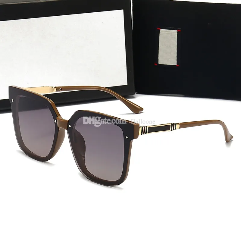 Mode Herren Damen Designer Sonnenbrille Sonnenbrille Runde Mode Gold Schwarz Rahmen Glaslinse Brillen für Mann Frau mit Original 290a