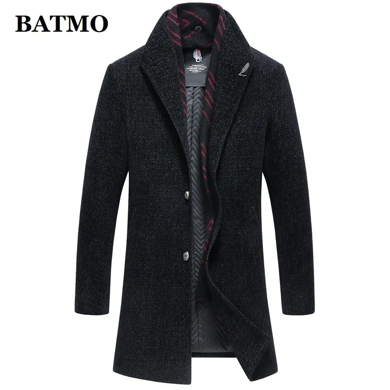 Batmo прибытие зимнее высококачественное плащ Trench Menmen Jacketsplus-Size M-XXXL 97843 201128