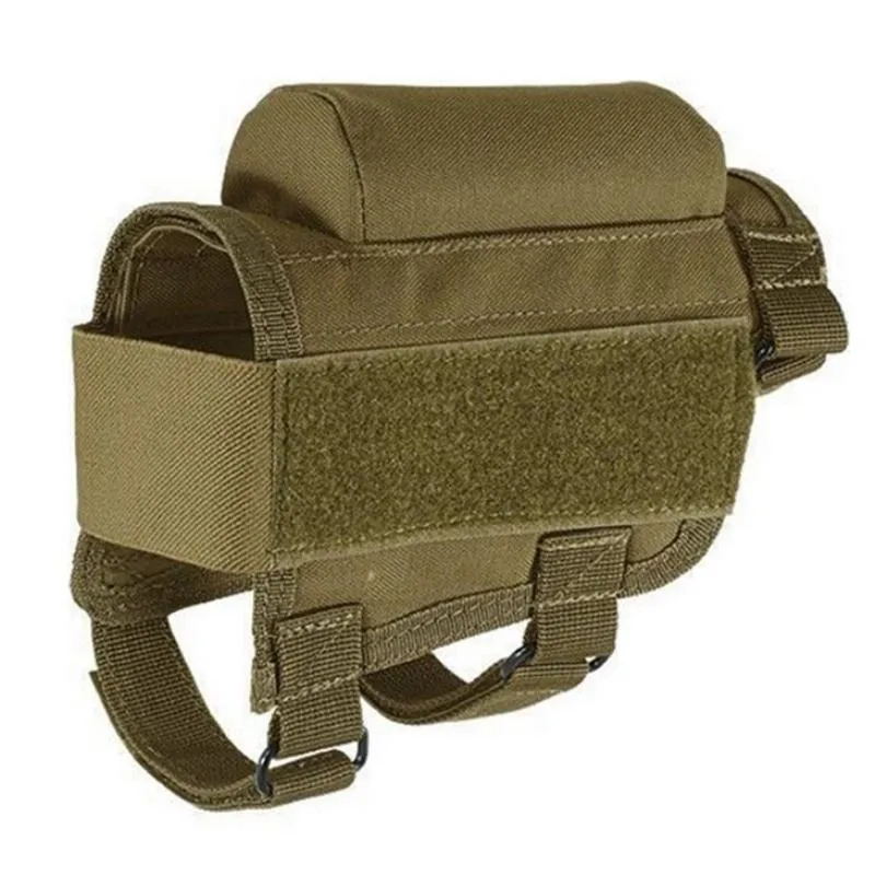 Stuffsäckar Hunting Field CS Multi-Purpose Tactical Catrones Bag Cheek Rest Rifle Stocks med Carrying Case 7 Rounds182S
