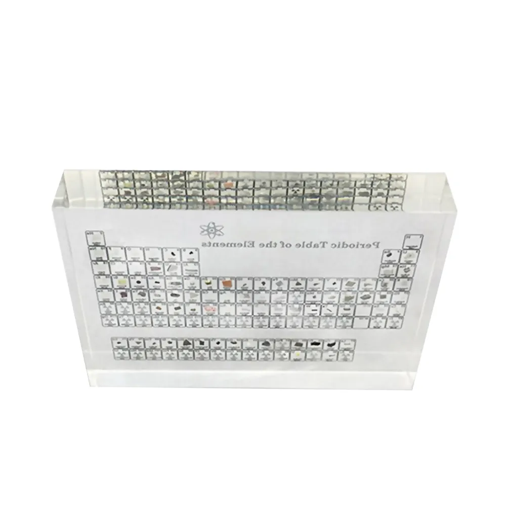 Acrylic Periodic Table With Real Elements Display ... From Shanye10 ...