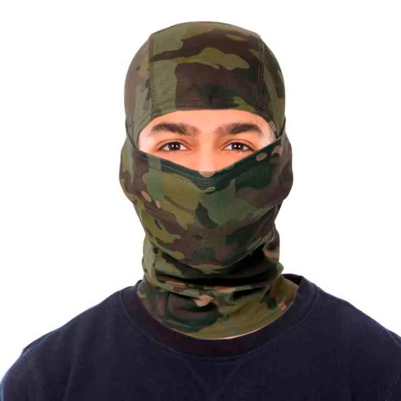 Tactical Balaclava Full Face Mask Camouflage Wargame Helmet Liner Cap Cycling Bicycle Ski Mask Airsoft Scarf Cap Y12294859090