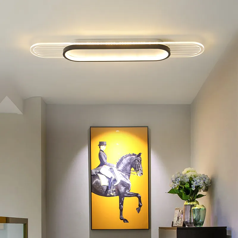 Luces de techo LED modernas de acrílico para sala de estar, dormitorio, cocina, guardarropa, pasillo, entrada, balcón, lámpara de techo para el hogar, accesorio 2654