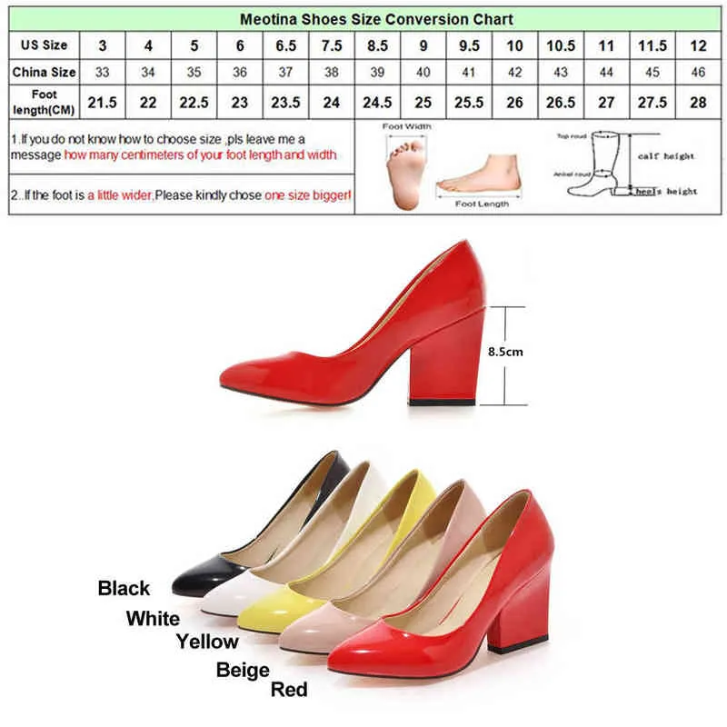 Chaussures de mariage à talons hauts féminins blanc jaune rouge grand 9 10 41 43 2 9