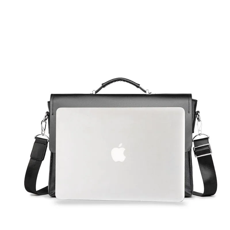 Porte-documents en cuir pour hommes, sac à main décontracté pour ordinateur portable, sacs de voyage de luxe, sacs de styliste en cuir souple, bag1296m