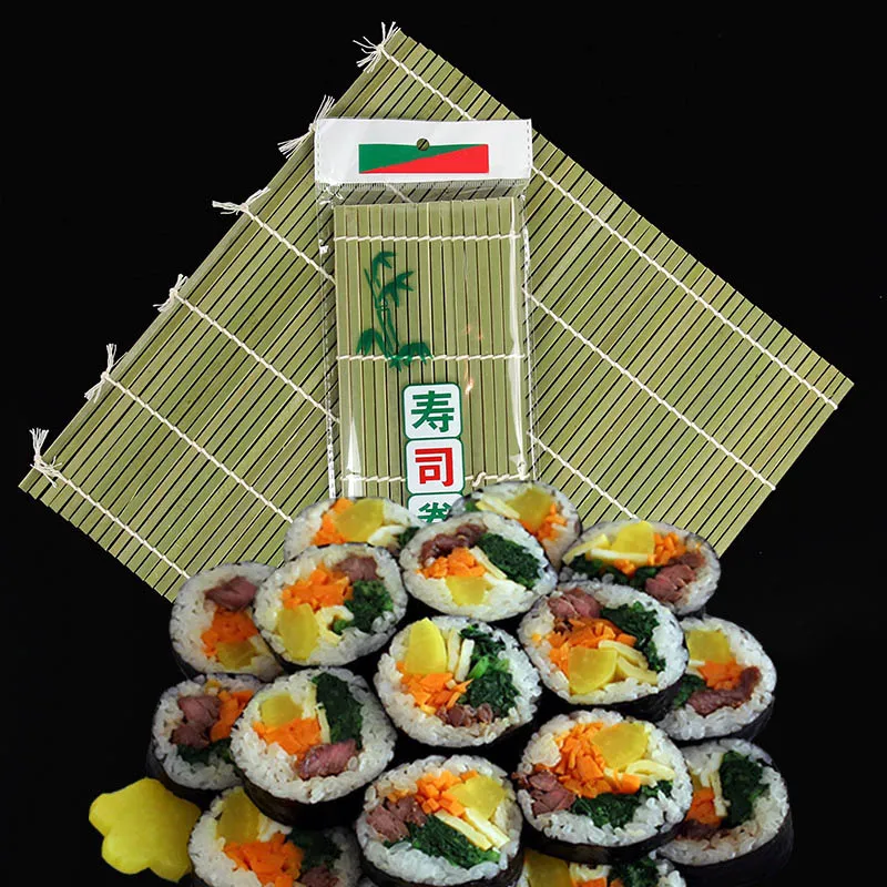 Sushi Curtain Cooking Acessórios Sushi Rolling Roller Mão Mão Sushi Ferramentas OnIgiri Arroz Rollers Bamboo Non-Stick