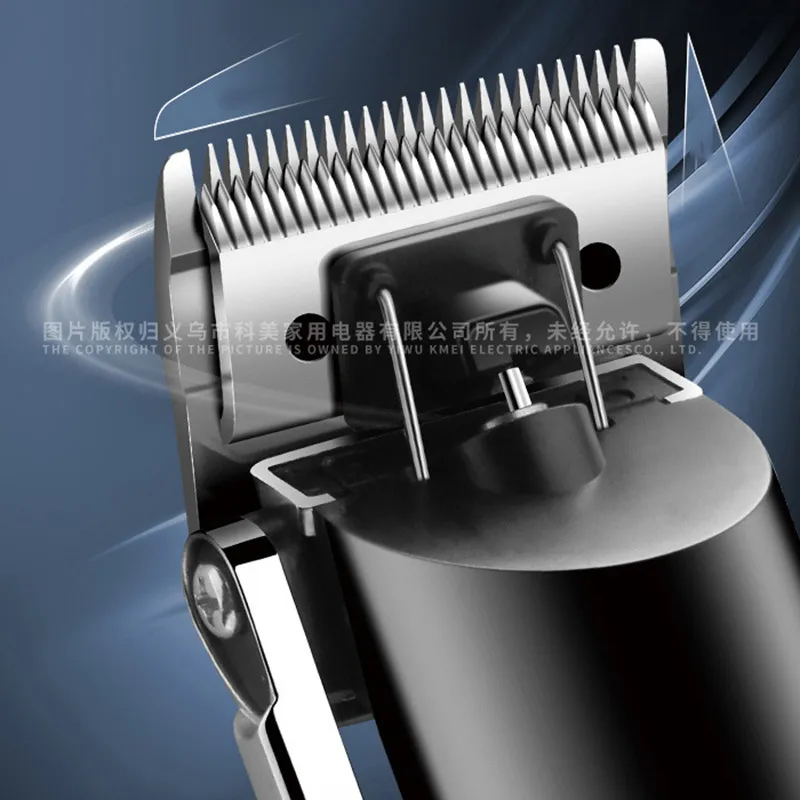 Kemei Barber Ganzmetall-Haarschneidemaschine mit Schnur oder kabellosem Trimmer, professionelle wiederaufladbare elektrische Schneidemaschine 220216