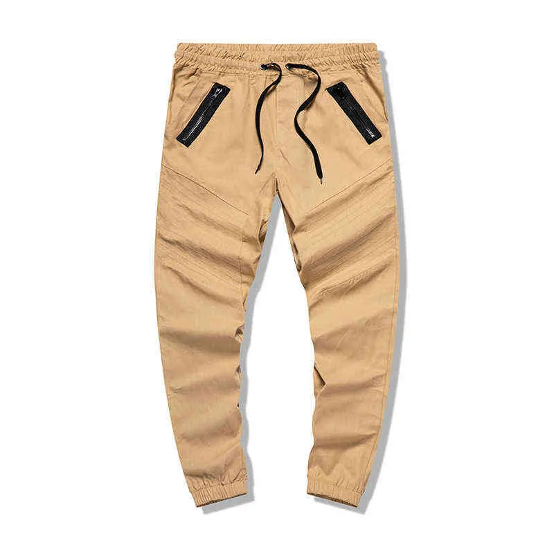 Nieuwe joggers vrachtbroek mannen herfst multi-pocket hiphop harem casual broek heren massief broek harajuku straat mannelijke joggingbroek H1223