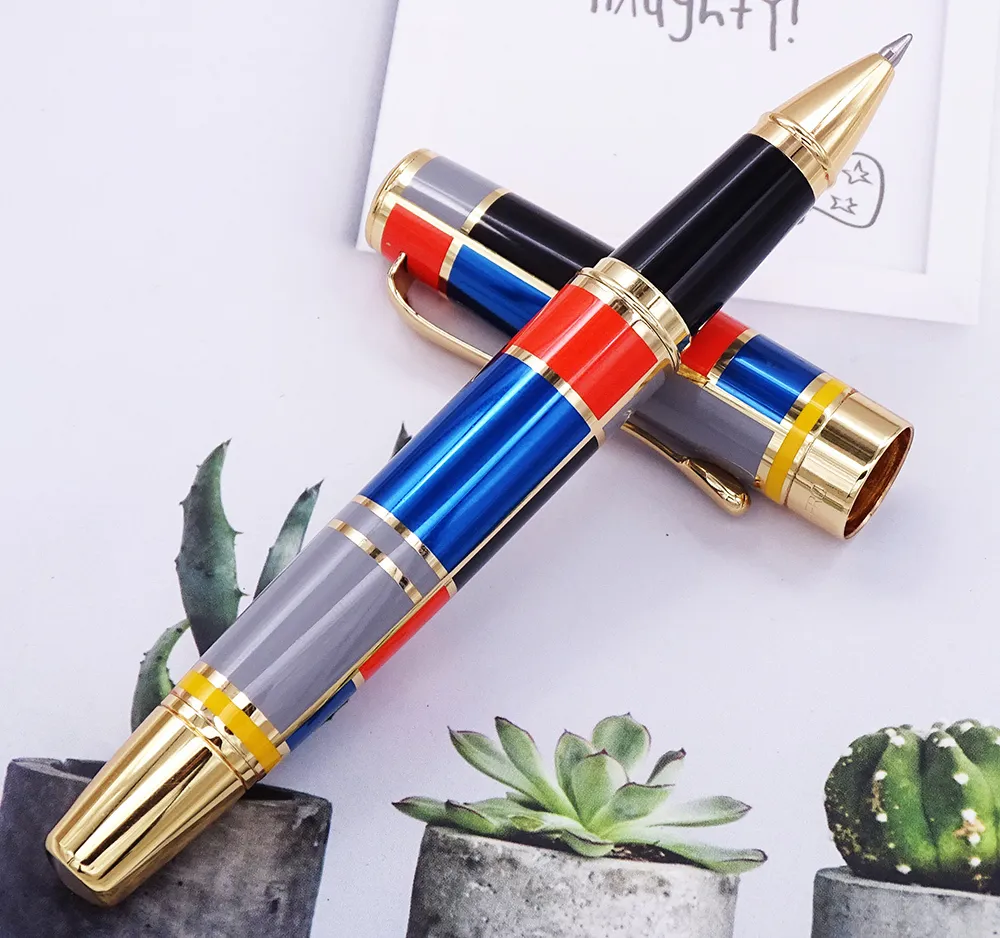 Hero 767 Roller Ball Pen with Golden Trim Fashion Colored Ink Pen with Smooth Refill Great for Gift Graduate Business Office 201208551834