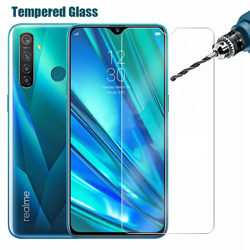 Vetro temperato Realme C3 C3i C11 C12 C15 C17 Q2 Q2i Pro Protezione dello schermo in vetro Realme Narzo 20 Pro 20A