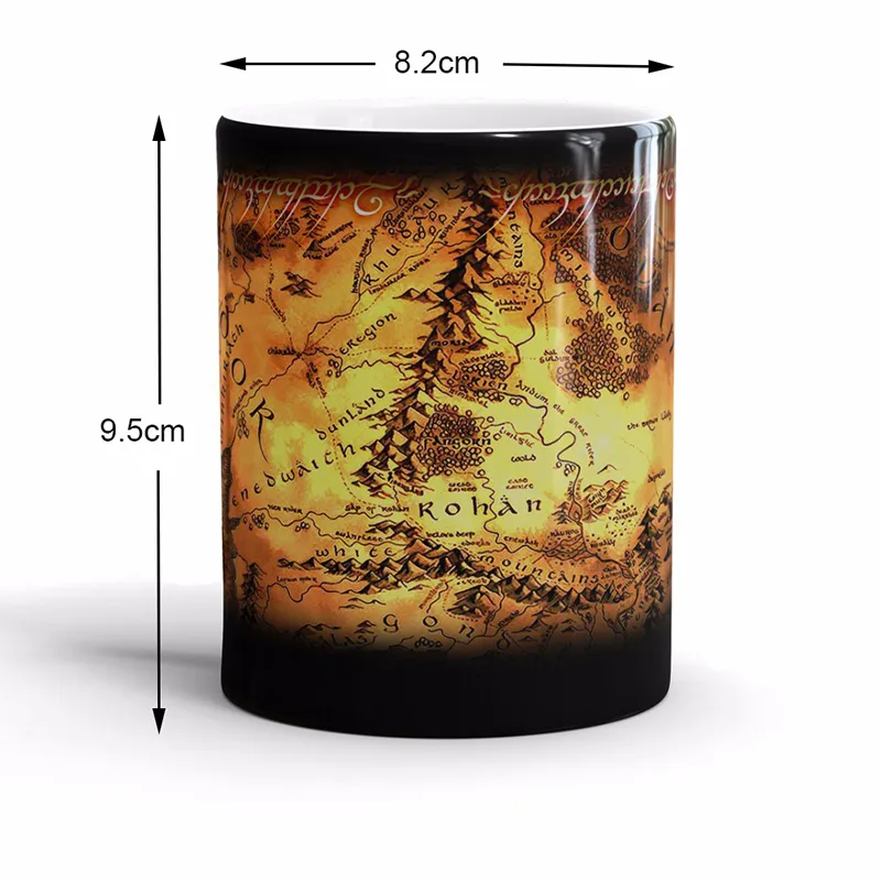 Creative Magic Mugs,mysterious place Drink Cup Color Changing Mug letter Marauders Map Mischief Managed Wine Gift 220311