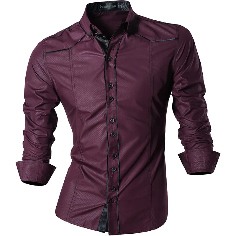 Jeansian printemps automne caractéristiques chemises jean décontracté pour homme chemise arrivée à manches longues coupe ajustée mâle Z034 220215