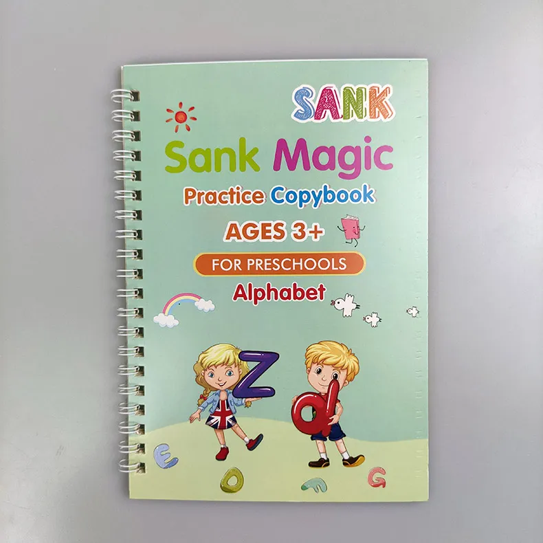 4 Books Pen Magic Copy Book Wiping Children039s kids Writing Sticker Practice English Copybook For Calligraphy Montessor2081256