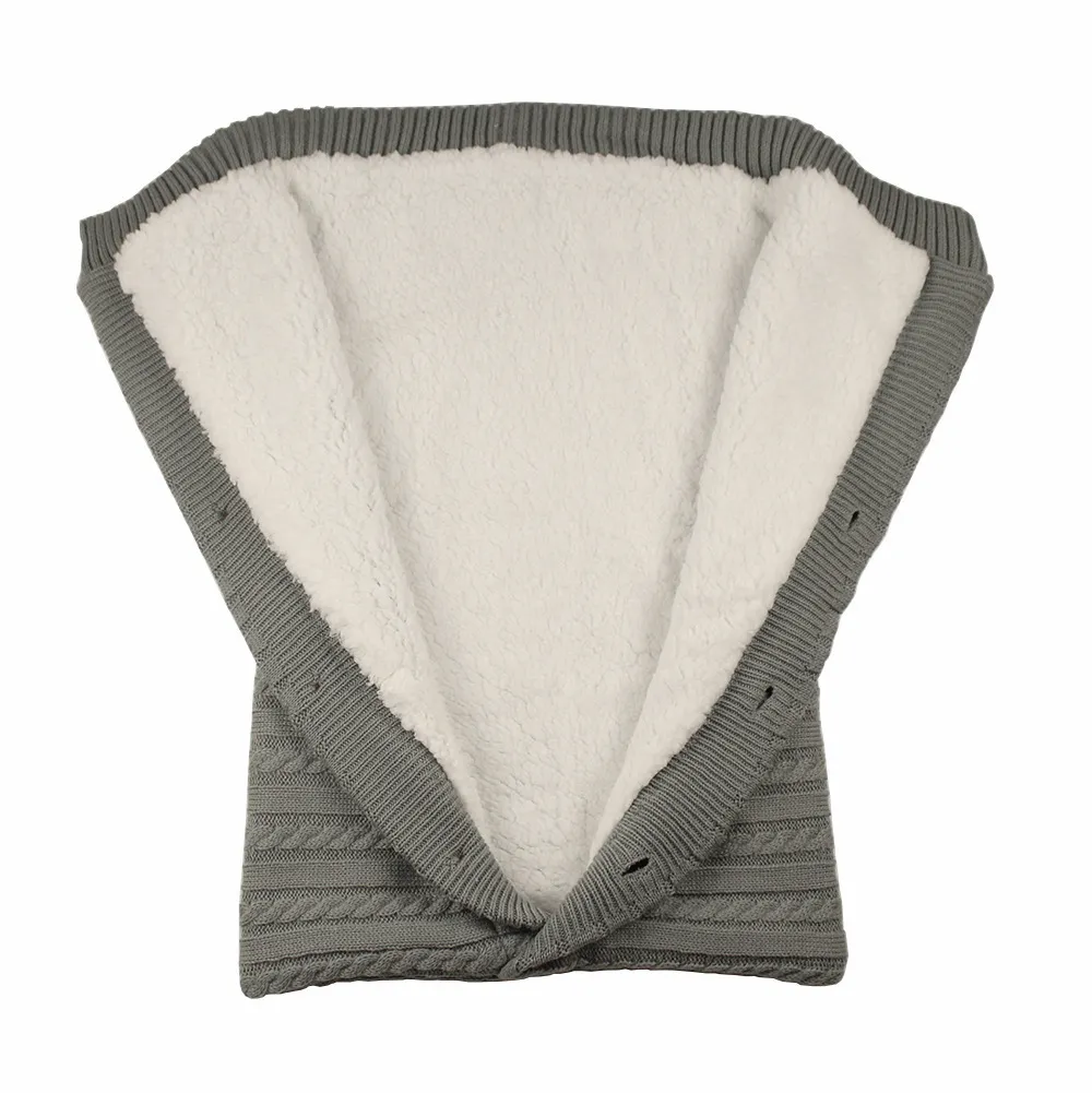 Koce dziecięce Dzianiny Noworodek Koperta Śpiwór Toddler Zagęścić Bawełna Muzylin Swaddle Infant Winter Workler Wraper Wrap LJ201014