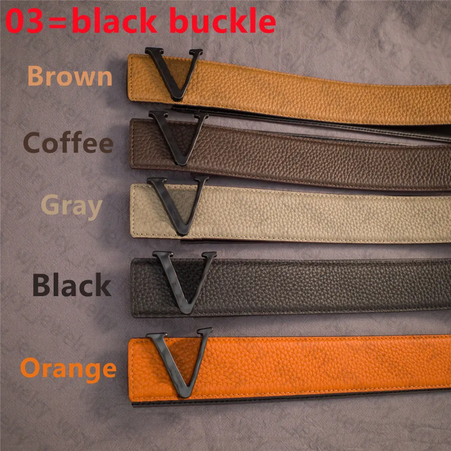 Mode Gürtel Breite 3 8 cm Casual Leder 5 farbe Schnalle Gürtel Kollokation für Männer Frau Top Qualität2892