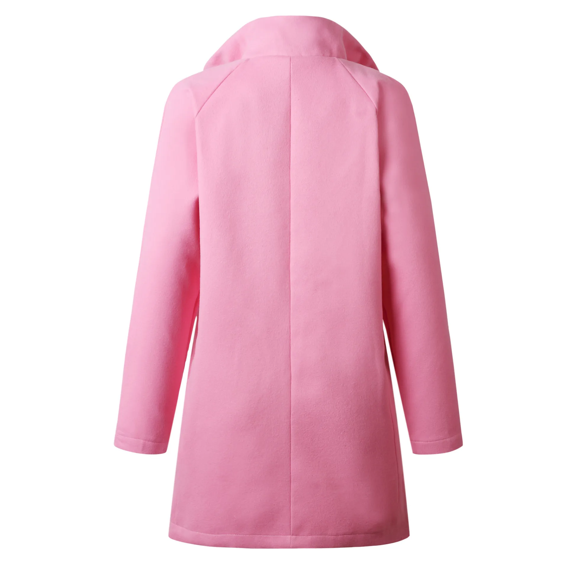 Lguch Long Coat Woman Autumn Winter Women Windbreaker فضفاضة معاطف وسترات مريحة للنساء ملابس وردي Abrigo Femme 201221