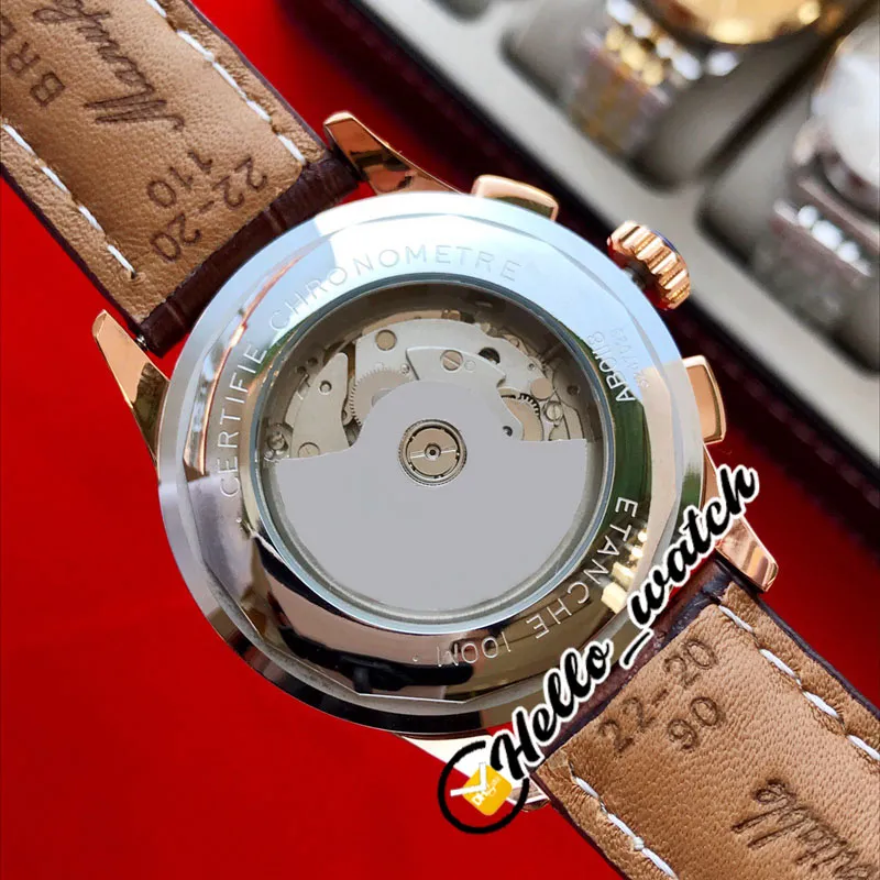 Nowy Premier B01 Stal Case AB0118221B1P1 A2813 Automatyczna męska zegarek szary wybieranie bez chronografu szare skórzane zegarki Hello Watc191s