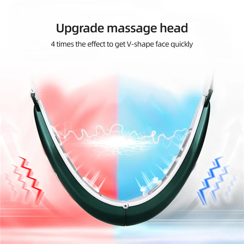 CkeyiN V Face Lifting Massagegerät Doppelkinn Entfernung Vibrator Straffung Schlanker Reduzierer LED Therapie Hautpflege Werkzeuge 220216