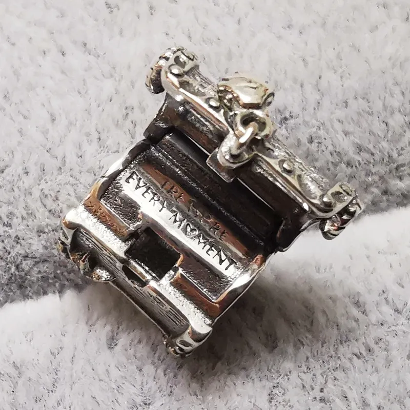 Autentyczne Pandora 925 Sterling Silver Skrzynie Skarbowe Urok Fit Europejskiej Luźne Koraliki Bransoletka Dokonywanie DIY Biżuteria 799432C00