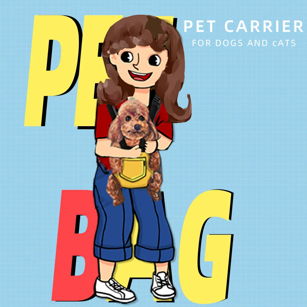 Pet Carrier pour chiens Dog Carrier Sac à dos réglable Voyage en plein air Produits pour animaux de compagnie Épaule Sacs pour petit chien Chat Fournitures LJ201201