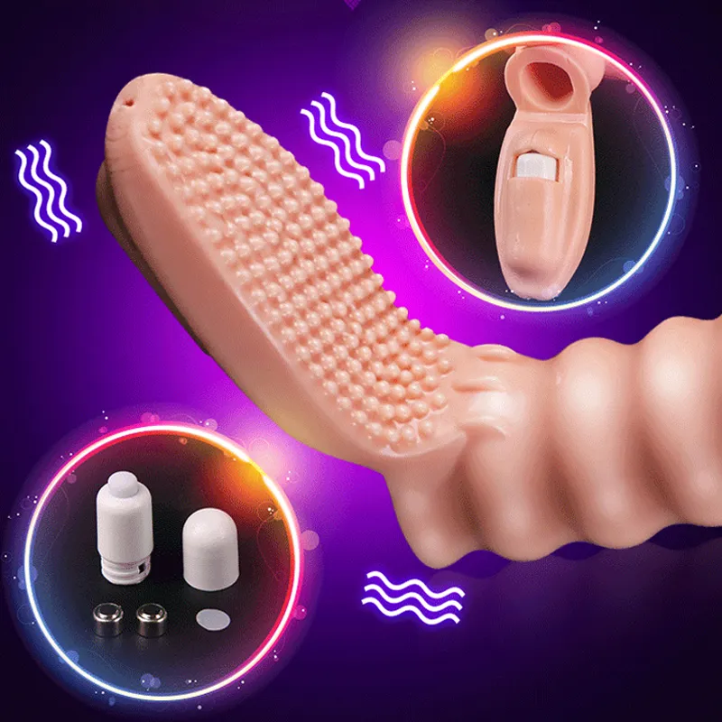 Masaż elastyczny wibrator dildo palca Erotyczne erotyczne seksowne zabawki dla kobiet łechtaczki masażer palców g vibrator dla dorosłych produkty 8094399