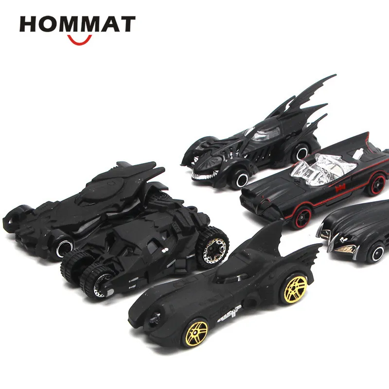 Hommat weels 164 escala roda pista batman batmobile modelo carro liga diecasts veículos de brinquedo brinquedos para crianças lj2009307629200