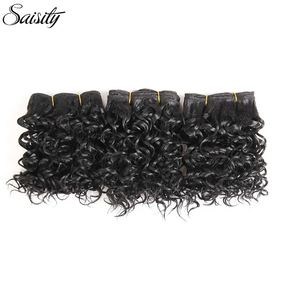 Lans 6 Inch Brazilian Kinky Curly Hair Bundles Synthetic Weaving 110gpcs Ombre Hair Extensions Short Natural African Braids LS167143846