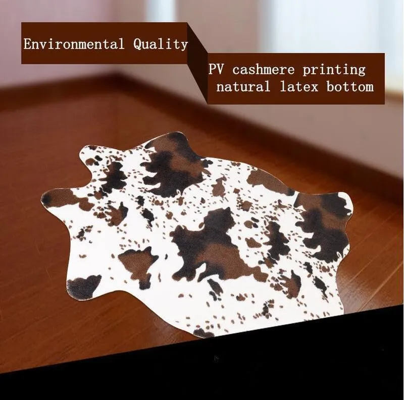 Creative Zebra/Cow 3D Printed Carpets for Living Room Anti-slip Cute Animal Throw Rugs Floor Mats Room Doormat Area Rug 201225