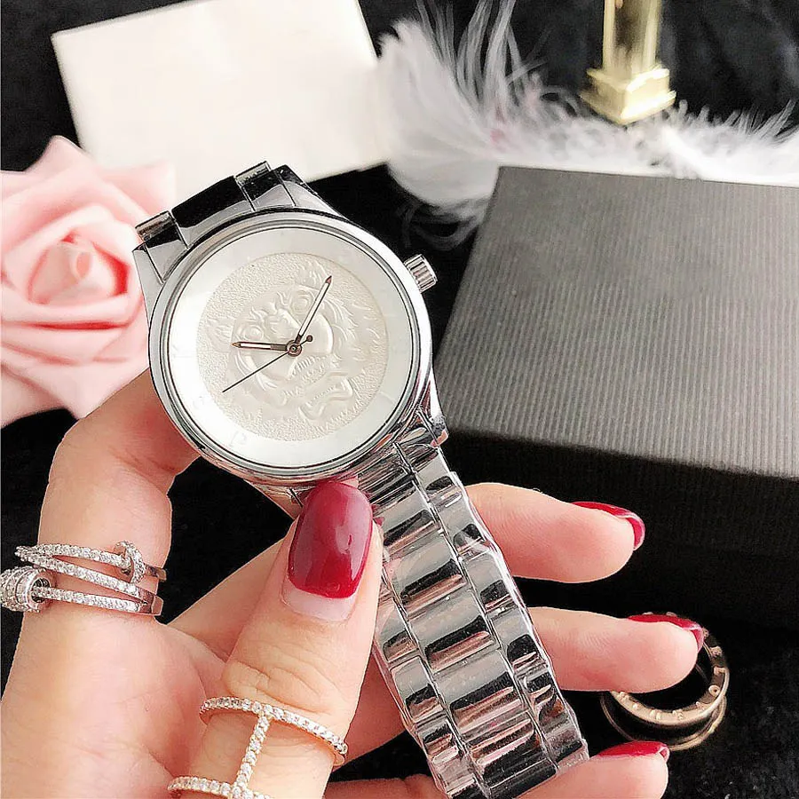 패션 브랜드 여성 소녀 스타일 철강 금속 밴드 쿼츠 손목 시계 K06