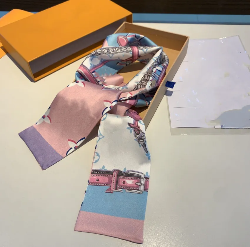 Дизайнерский дизайнерский женский шарф модные классические красоты буквы сумочка шарфы шарфы галстуки для волос на 100% шелковые материалы