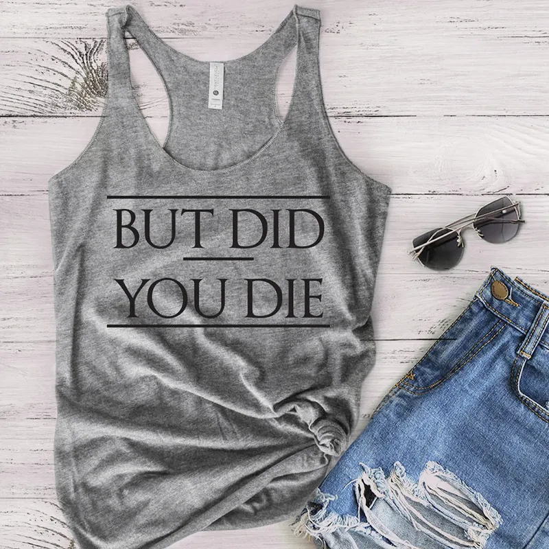 Workout Tank Top But Did You Tops Streetwear Summer Plus Size Tanks Harajuku Girls Love Print Weekends Are For Whiskey Cotton Y200930