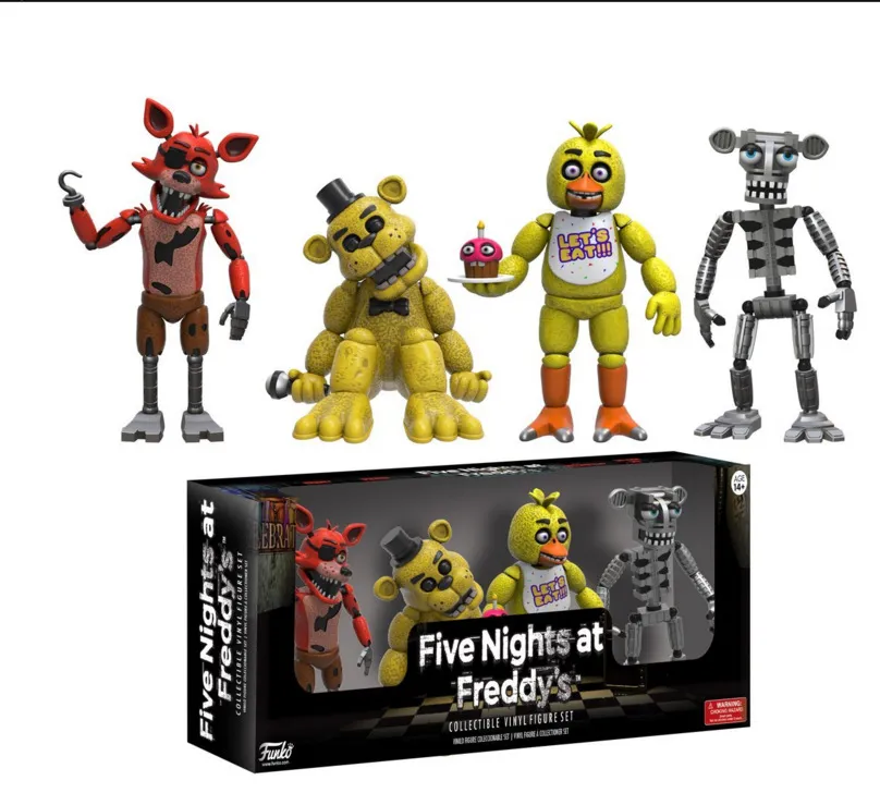 Freddysアクションフィギュアでの5泊セットFNAF FOXY BONNIE FREDDY FAZBEAR SISTER LOCATION LOCATION DOLLS FNAF COLLECT TOY5954158