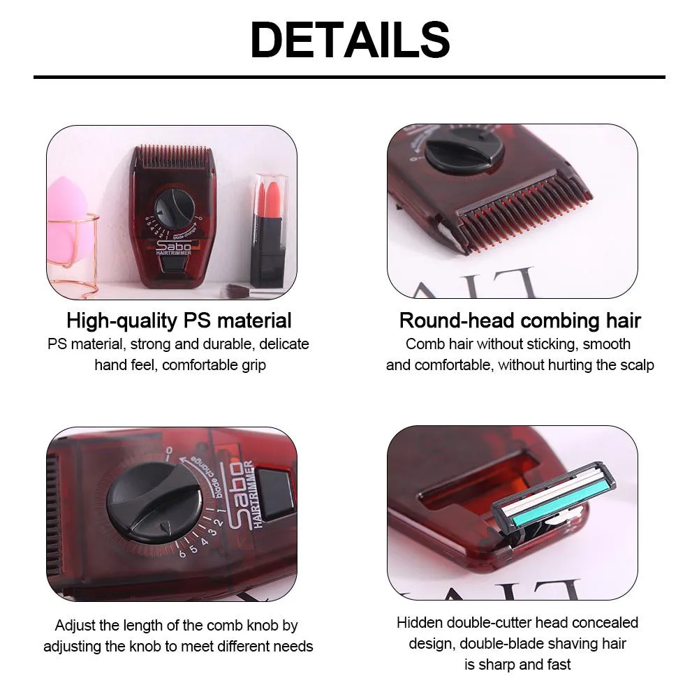 Einstellbare Kamm Hause Multifunktionale Haarschnitt Reise Salon Für Spliss Clipper Cordless Friseur Werkzeug Manuelle Haar Trimmer