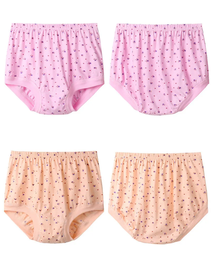 Hipster Grandes Tailles Femme Culotte Sexy Sous-Vêtements En Coton D'âge Moyen Femmes Mémoires Culotte Respirante Femmes Sous-Vêtements Lingerie 201112