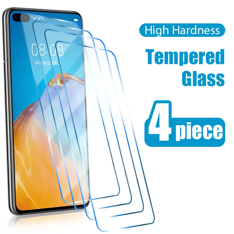 4 pezzi di vetro temperato Huawei P 40 30 20 Pro Lite E 2020 5G 2022 protezione dello schermo vetro protettivo Smart S Z