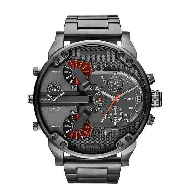 Luxury Watch Mens DZ rostfritt stål stort urtavla 50mm casual klockor DZ7332 MONTRES Homme193q