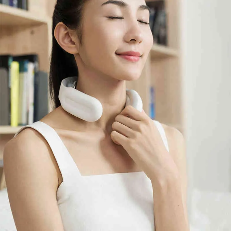 Massaggiatore elettrico intelligente collo e spalle Strumento alleviare il dolore Assistenza sanitaria Rilassamento Vertebra cervicale Fisioterapia 220121