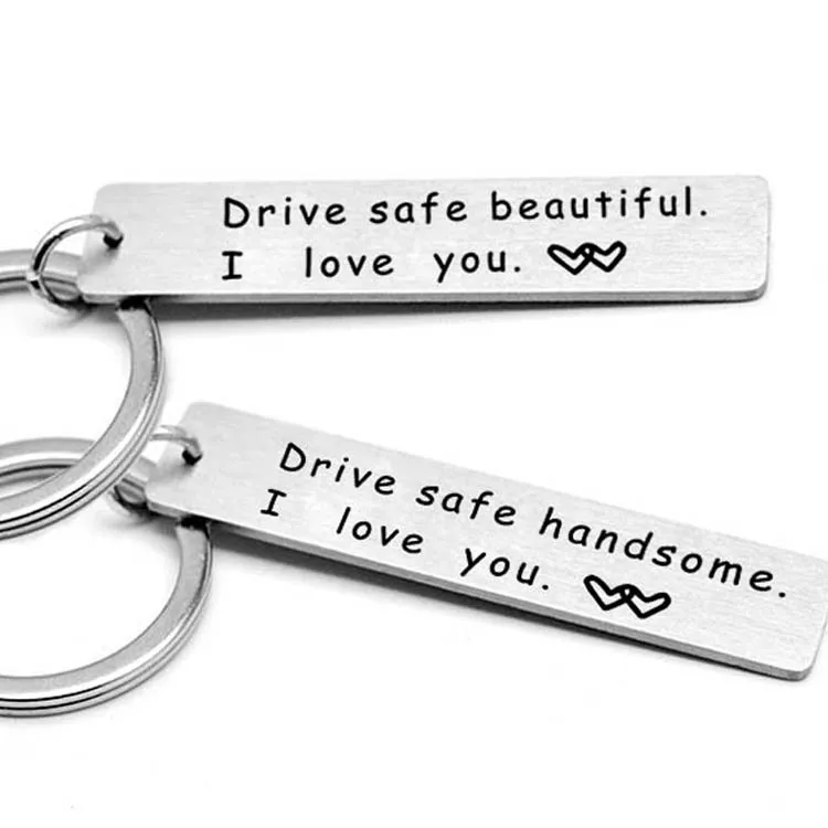 Valentines Day Party Gift Keychain Girlfriend Boyfriend Husband Wife Thank You Letter Love Present6838413