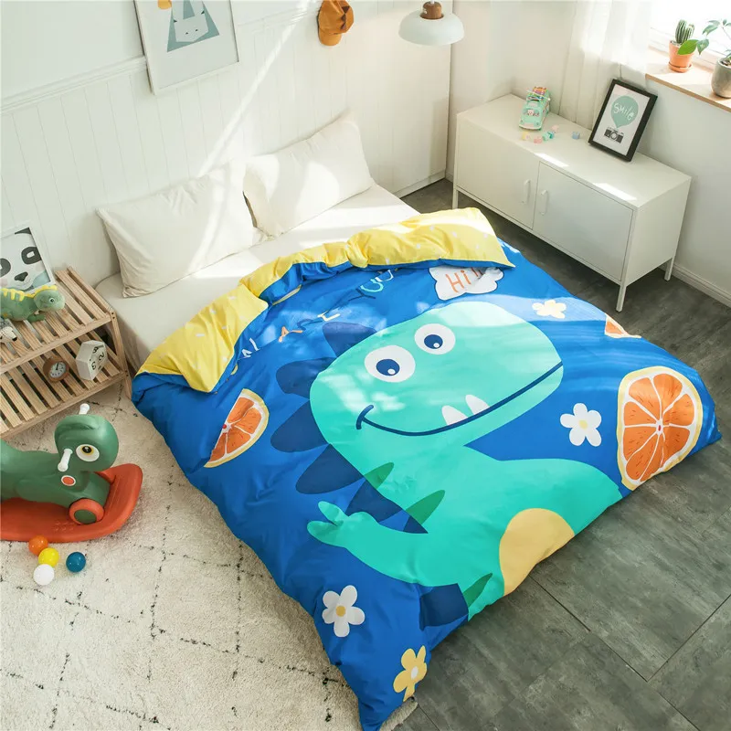 Dinosaur Only 100 Cotton Blanket Quilt cover for Kids and Adults Bedroom School Duvet Cover High Quality LJ201015