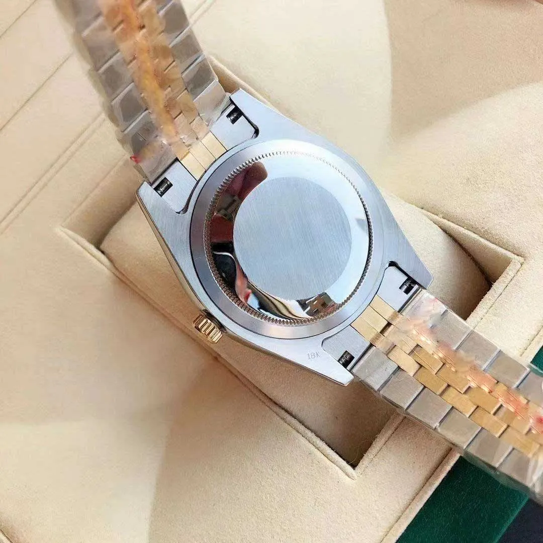 L'orologio meccanico automatico con anello di diamanti in acciaio inossidabile da 41 mm e l'orologio impermeabile con funzione data possono essere dotati di zaffiro2461